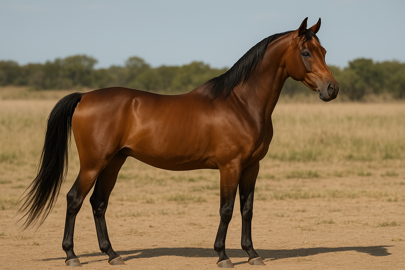 砂漠地帯に立つアラブウマ